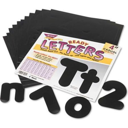 TREND ENTERPRISES Trend® Ready Letters Casual Combo Set, Black, 4"H, 182/Set T79901